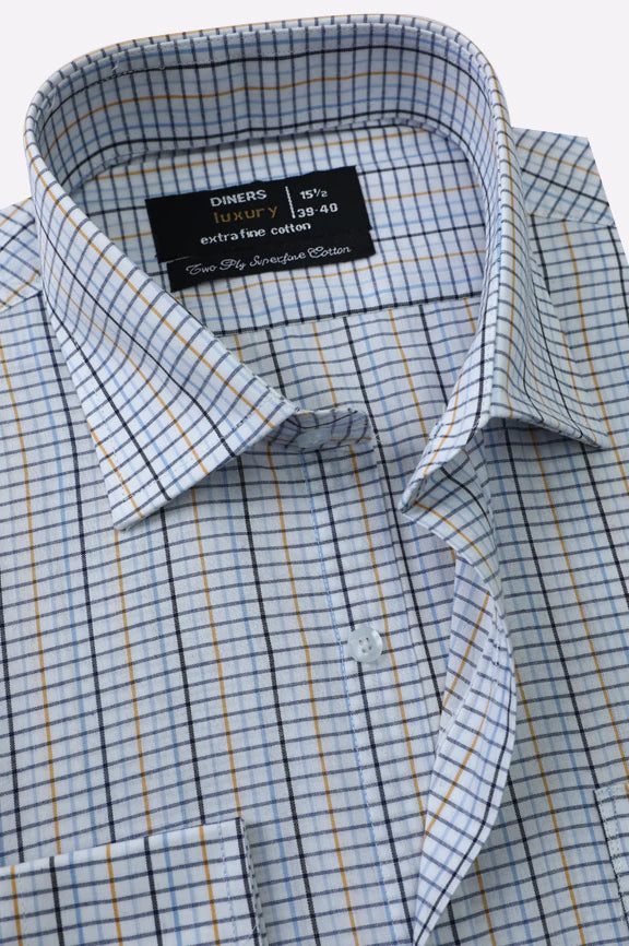 Multicolor Tattersall Check Formal Shirt - Image 2