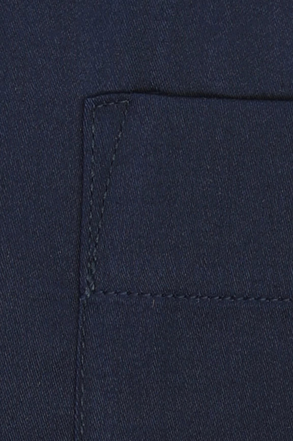 Navy Blue Plain Formal Shirt - Image 4