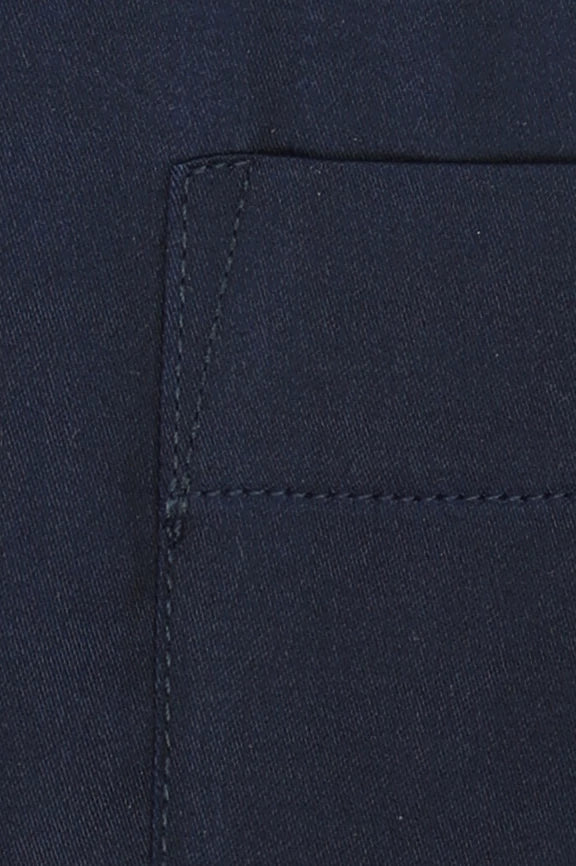Navy Blue Plain Formal Shirt - Image 4