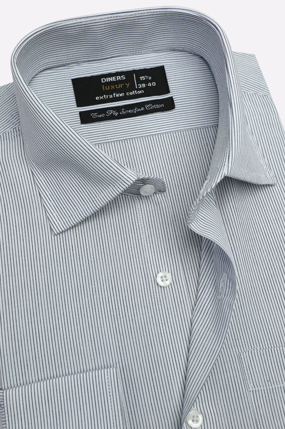 Blue Stripes Formal Shirt - Image 2
