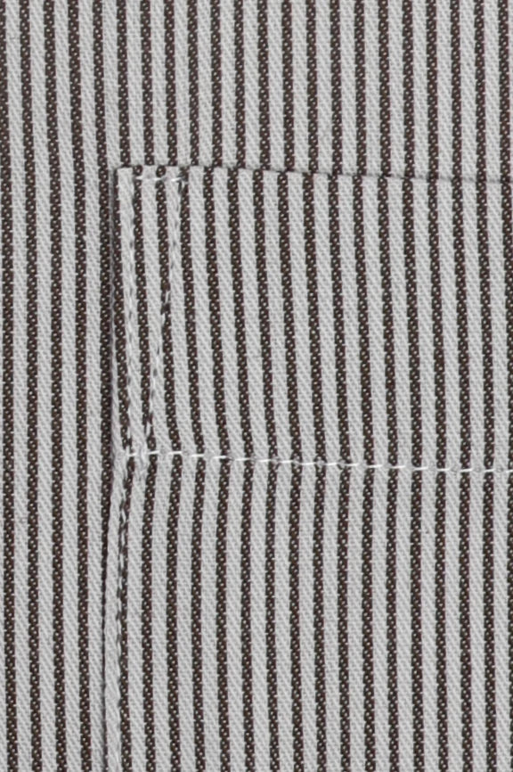 Brown Stripes Formal Shirt - Image 3