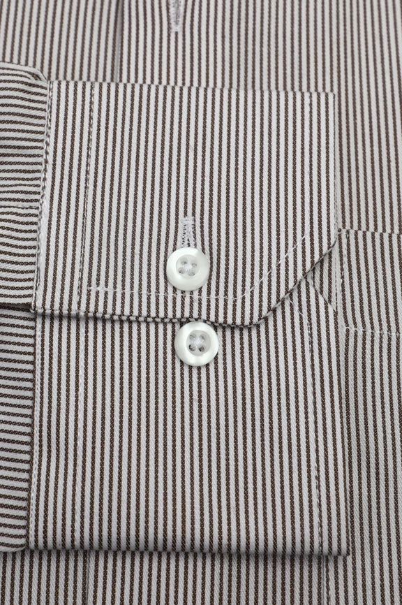 Brown Stripes Formal Shirt - Image 4