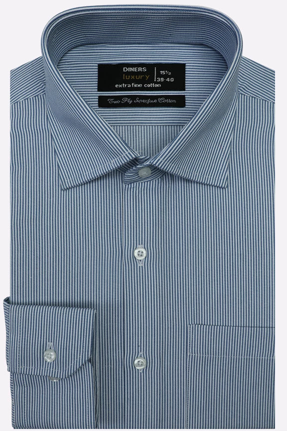 Blue Stripes Formal Shirt