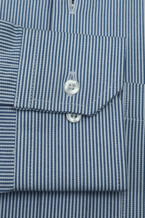 Blue Stripes Formal Shirt - Image 4