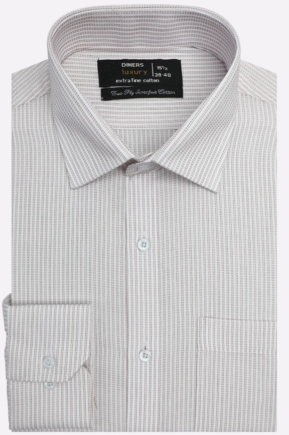 Red Formal Micro Check Shirt