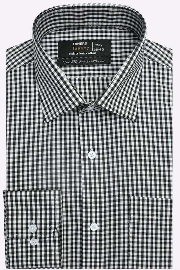 Black Check Formal Shirt