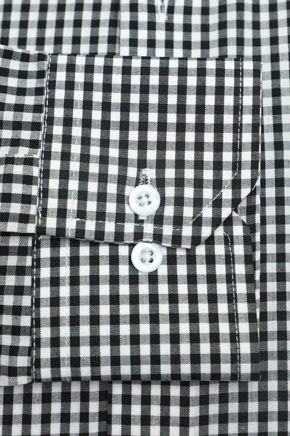 Black Check Formal Shirt - Image 4