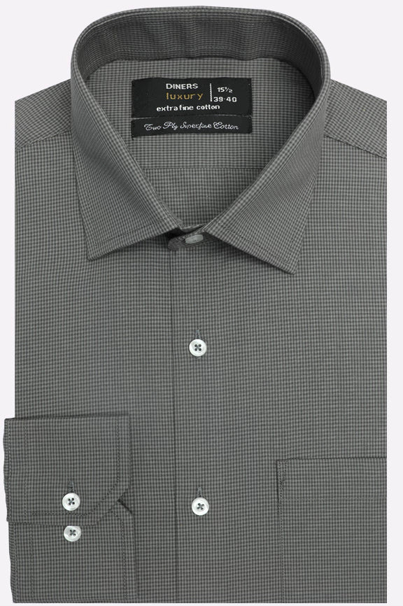 Grey Check Formal Shirt