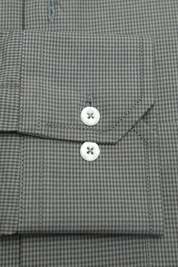 Grey Check Formal Shirt - Image 4