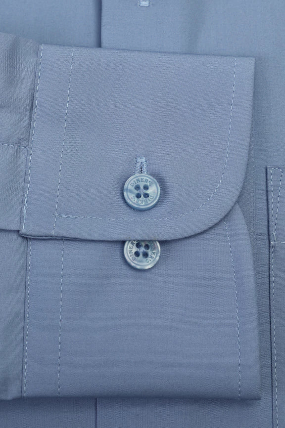 Blue Plain Formal Shirt - Image 4