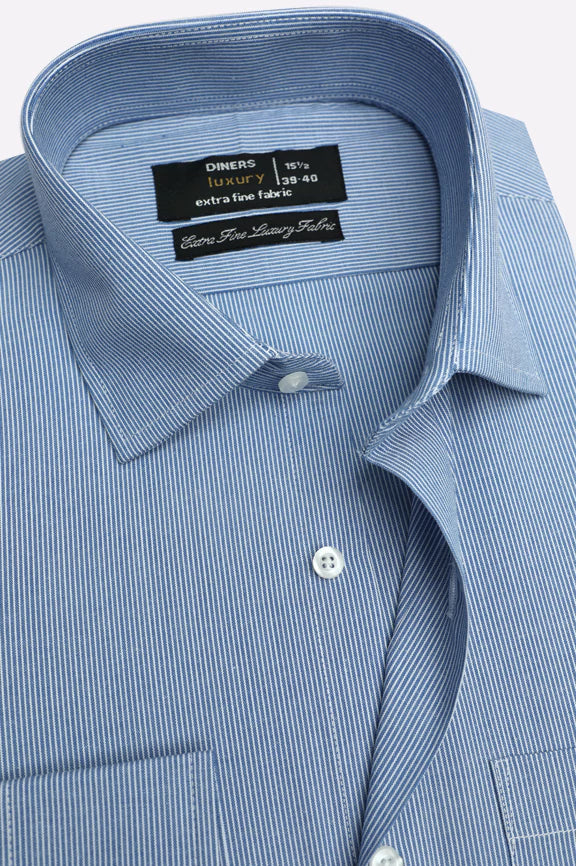 Blue Formal Shirt - Image 2