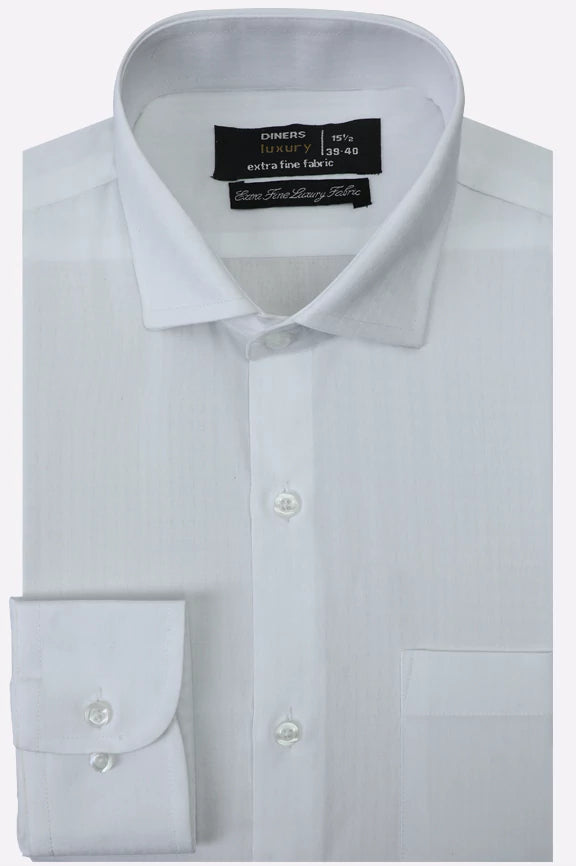 White Plain Formal Shirt