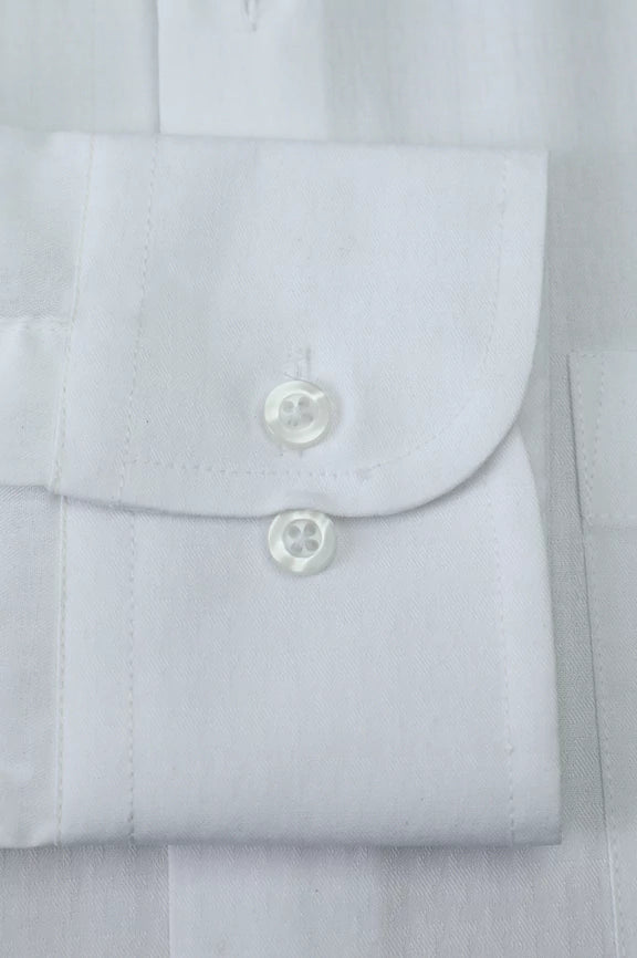 White Plain Formal Shirt - Image 4