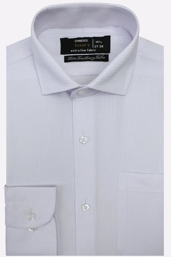 L-Blue Self Formal Shirt