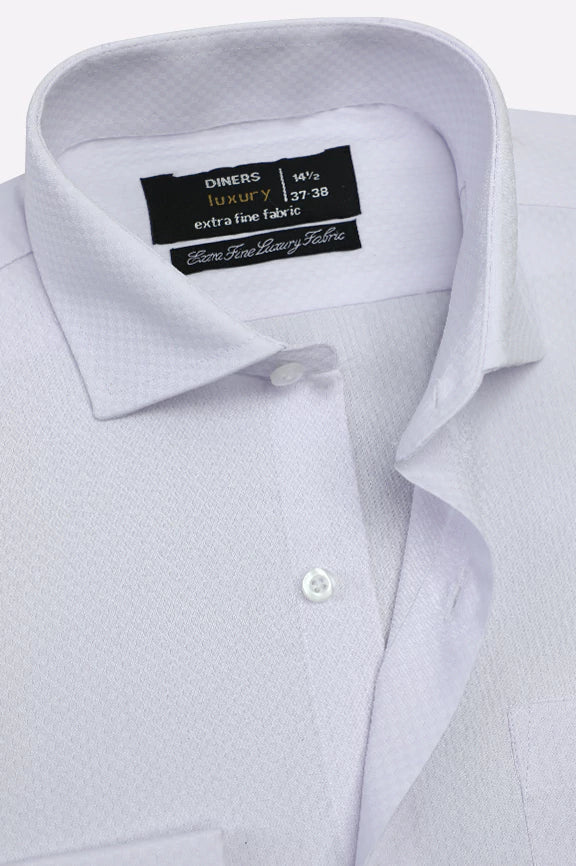 L-Blue Self Formal Shirt - Image 2