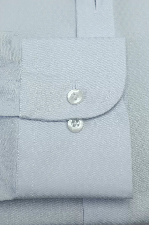 Light Blue Plain Formal Shirt - Image 4