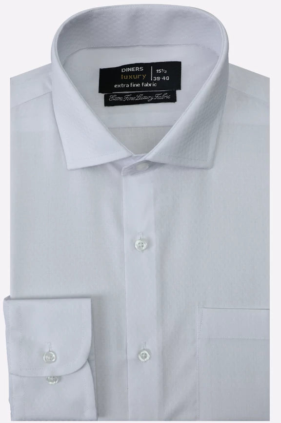 Self White Formal Shirt