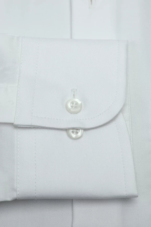 White Plain Formal Shirt - Image 4
