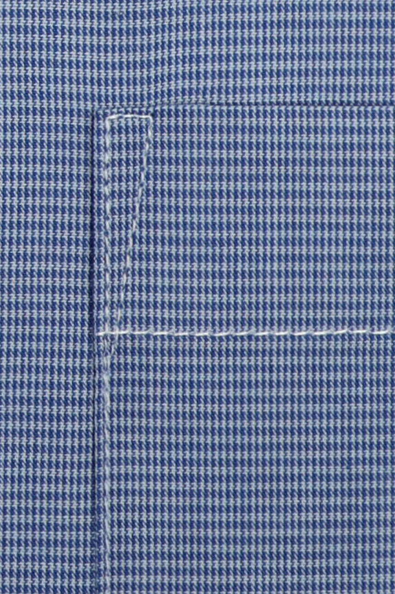 Blue Pin Check Formal Shirt - Image 3