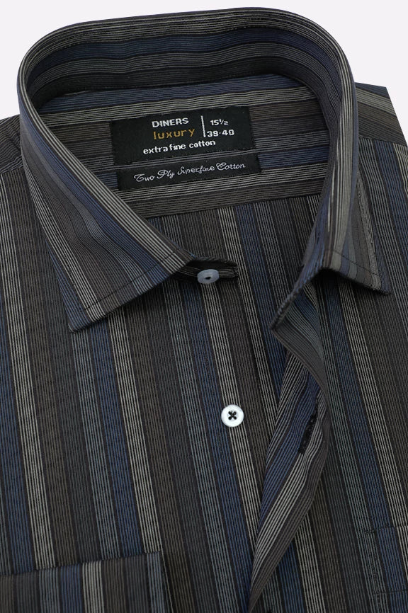 Multicolor Pinstripes Formal Shirt - Image 2