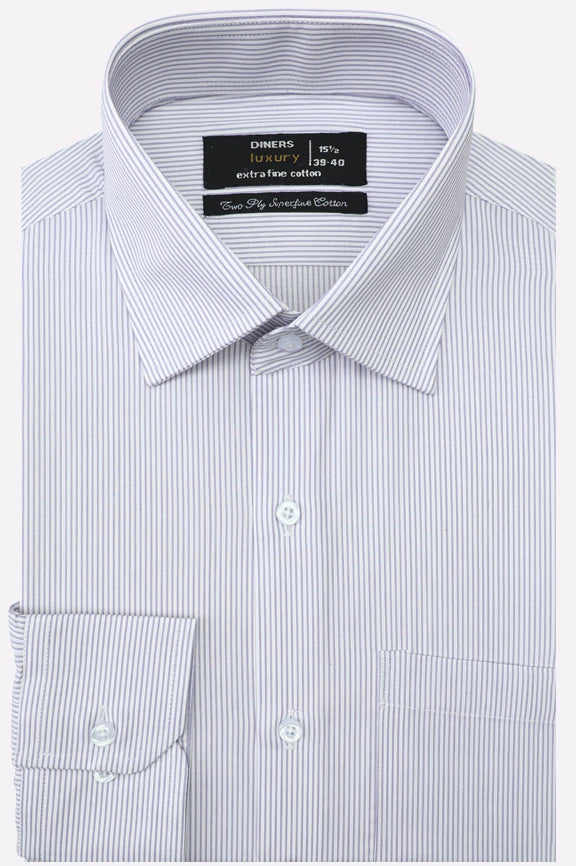 Purple Stripes Formal Shirt