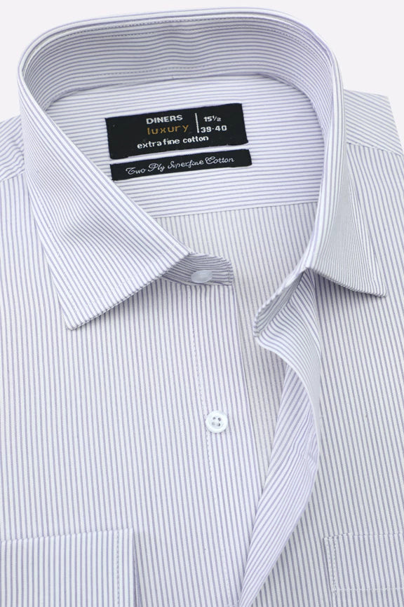 Purple Stripes Formal Shirt - Image 2