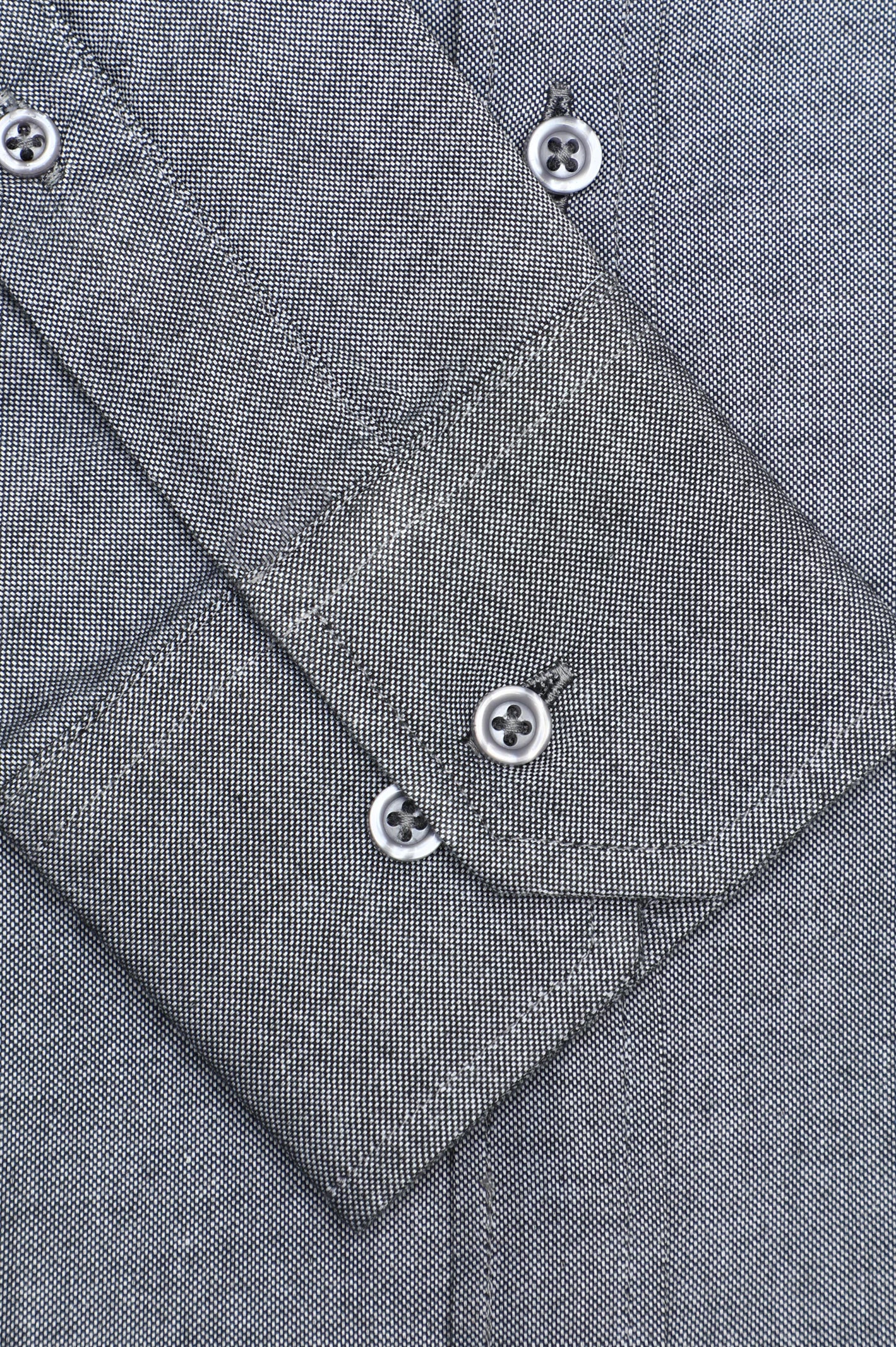 Black Textured Casual Shirt - Image 3