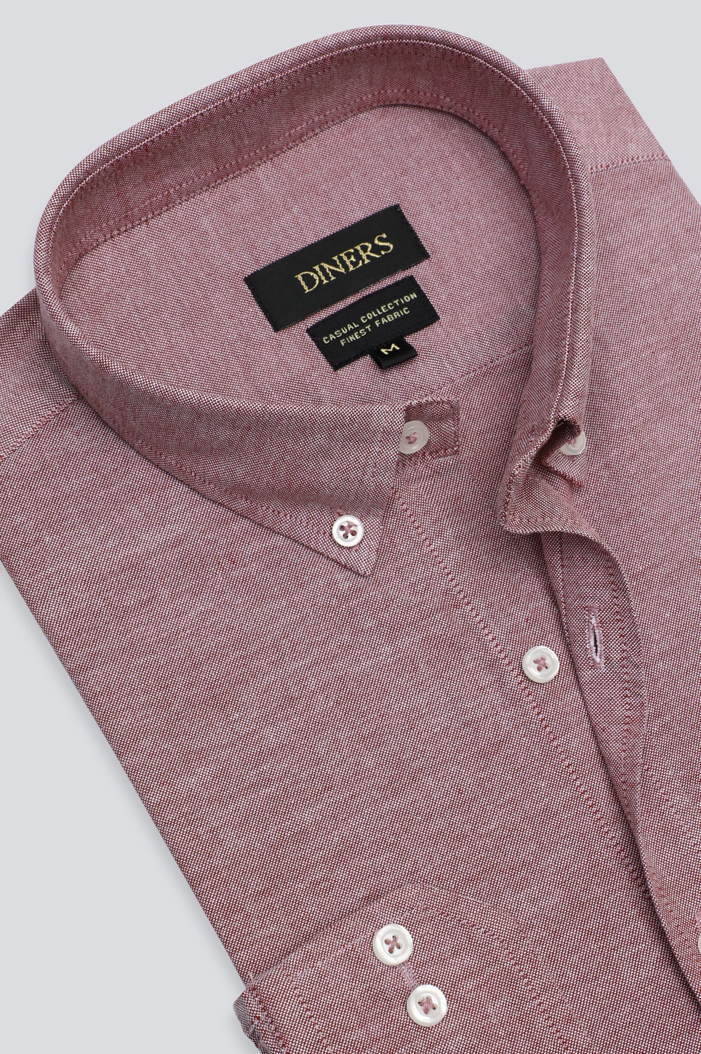 Maroon Self Textured Casual Shirt - Image 2