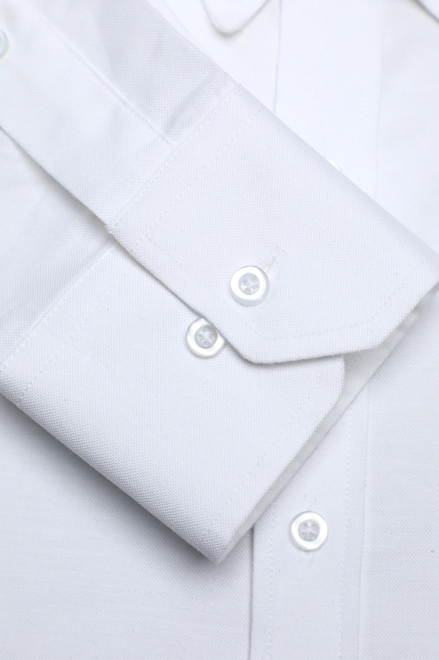White Plain Casual Shirt - Image 3