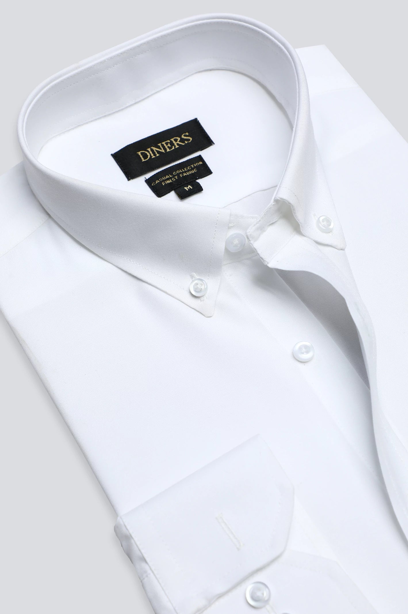 White Plain Casual Shirt - Image 2