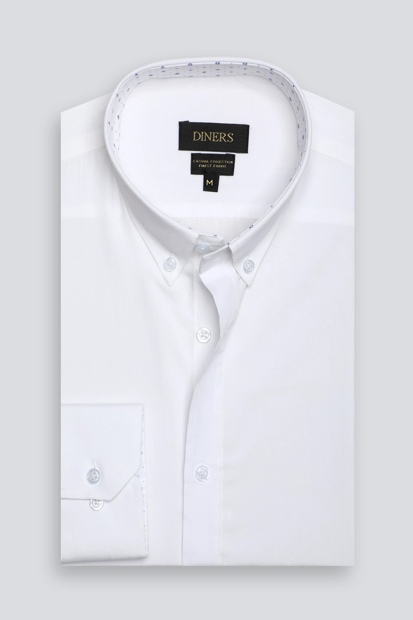 White Plain Casual Shirt - Image 4