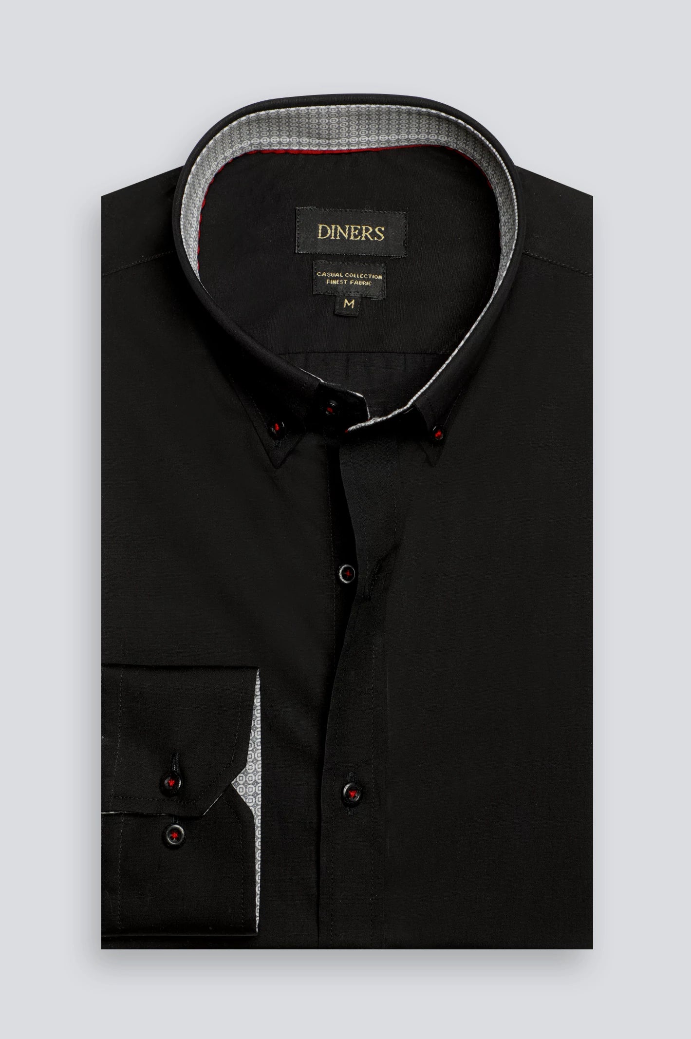 Black Plain Casual Shirt