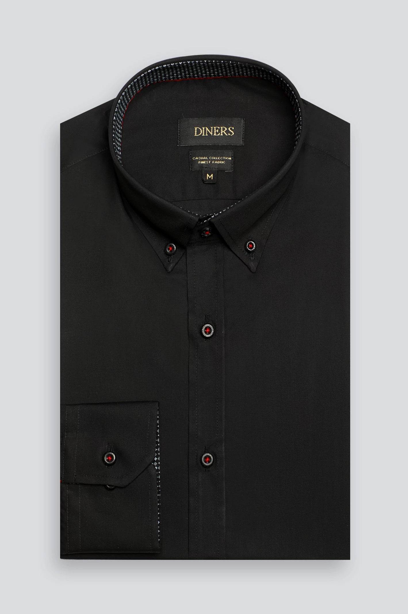 Black Plain Casual Shirt