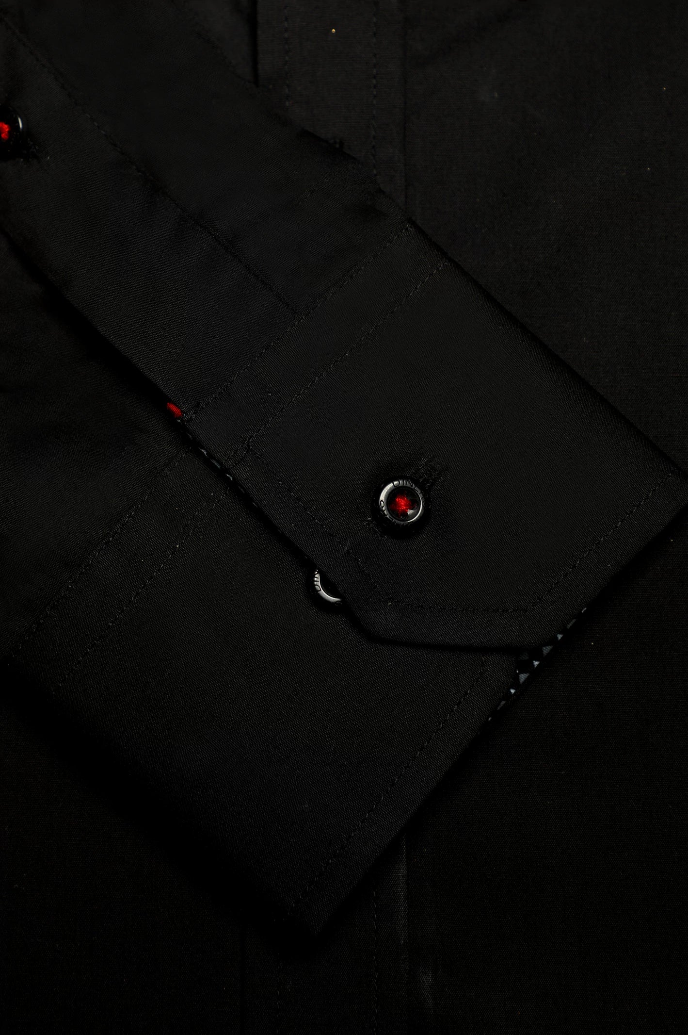 Black Plain Casual Shirt - Image 3