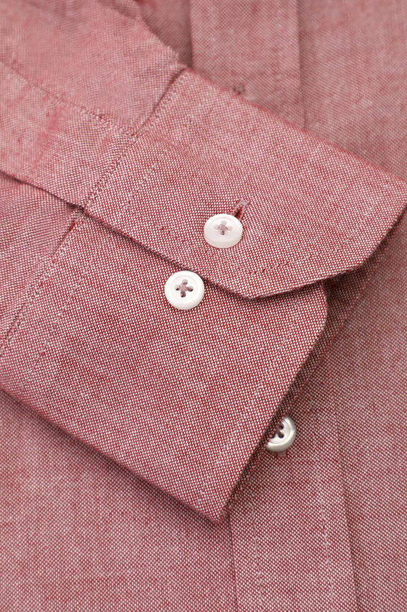 Maroon Self Textured Casual Shirt - Image 3