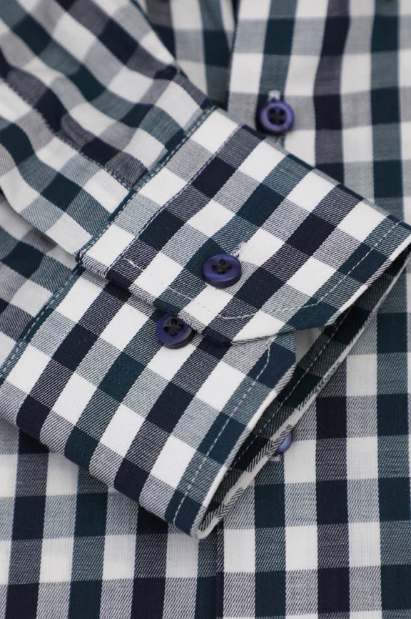 Multicolor Gingham Check Casual Shirt - Image 3