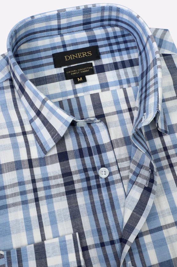 Multicolor Glen Plaid Check Casual Shirt - Image 2