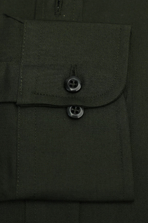 Olive Self Casual Shirt - Image 3