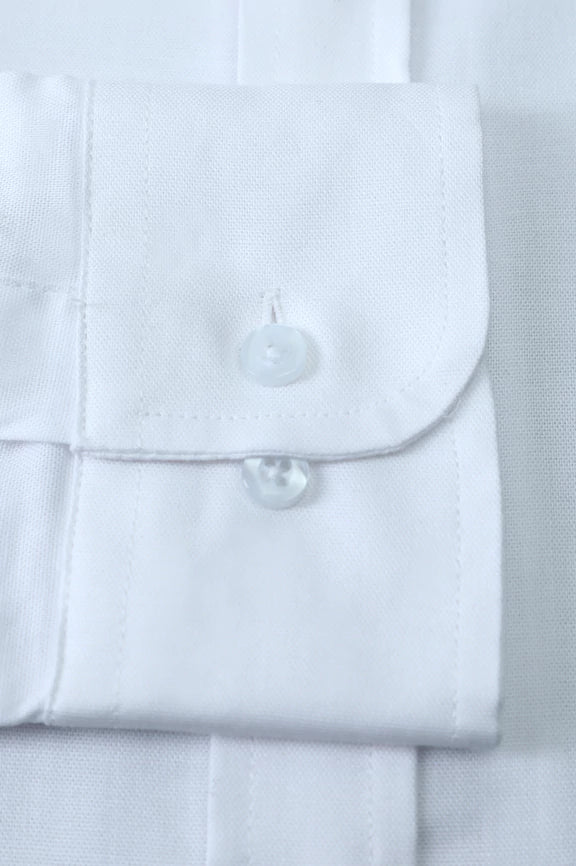 White Self Textured Casual Shirt - Image 3