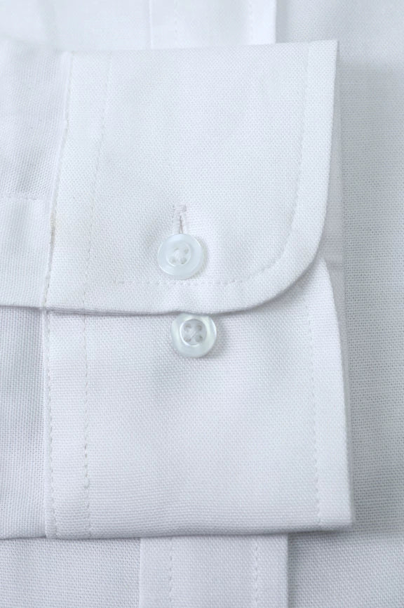 White Self Textured Casual Shirt - Image 3