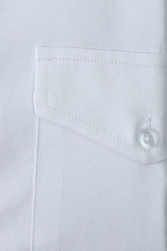 White Self Textured Casual Shirt - Image 4