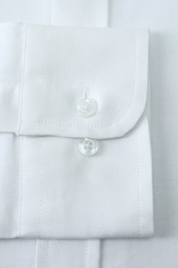 White Self Textured Casual Shirt - Image 3