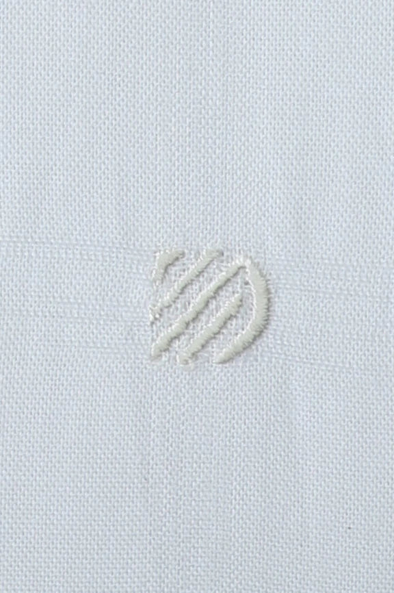 White Self Textured Casual Shirt - Image 4