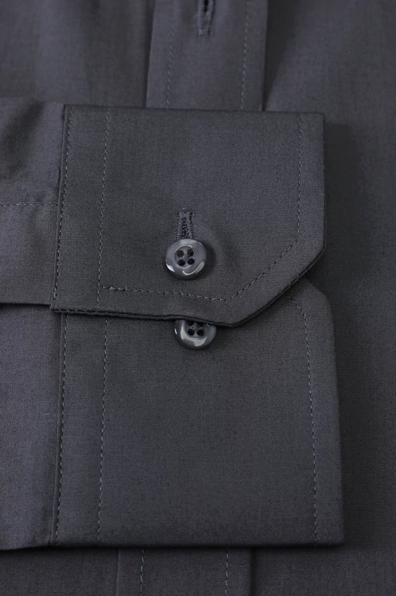 Grey Self Textured Casual Shirt - Image 3
