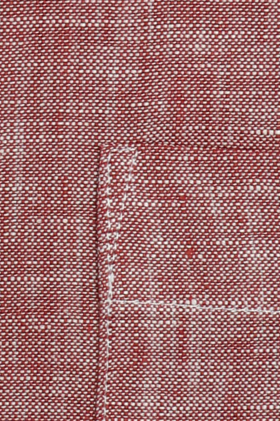 Red Formal Autograph Linen Shirt - Image 4