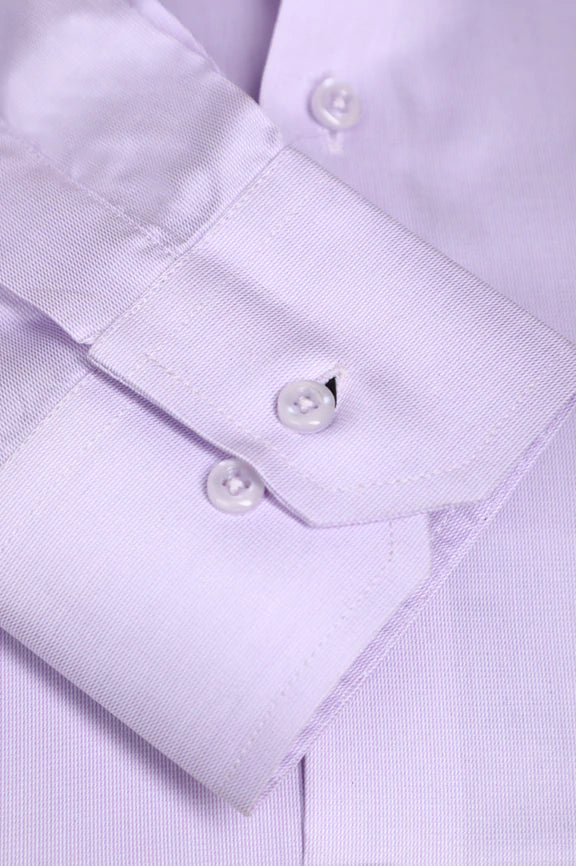 Purple Self Textured Formal Autograph Shirt - Image 3