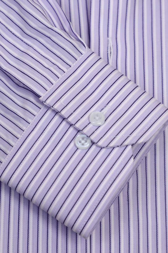 Purple Stripes Formal Autograph Shirt - Image 3