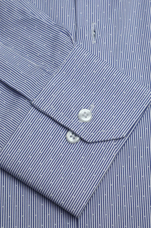 Blue Stripes Formal Autograph Shirt - Image 3
