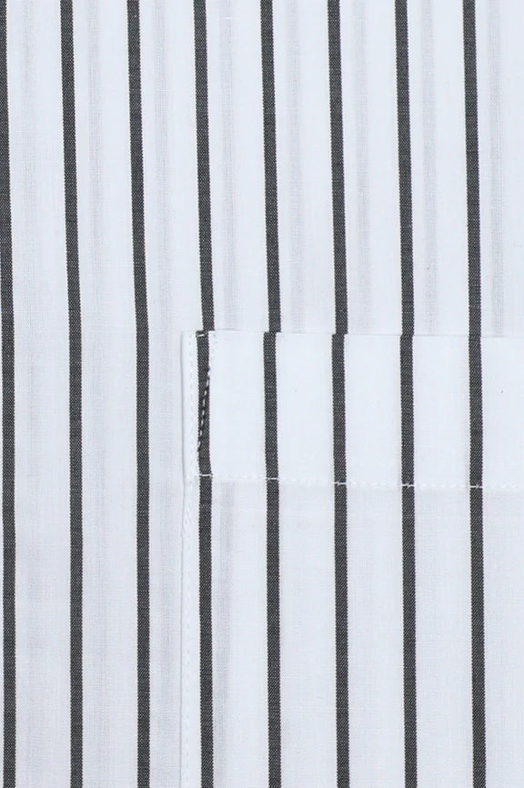 White Pinstripes Formal Autograph Shirt - Image 4