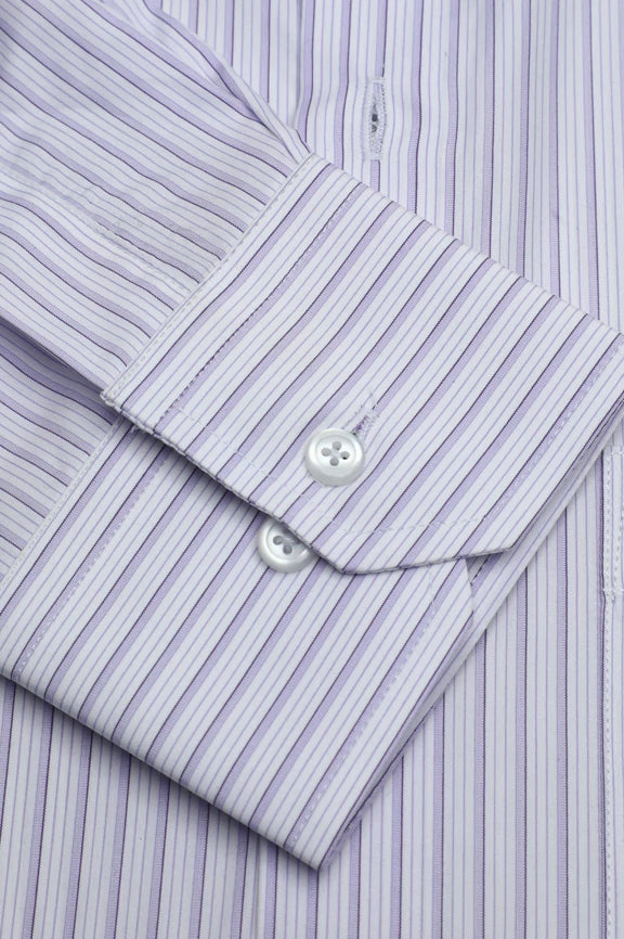 Purple Pencil Stripes Formal Autograph Shirt - Image 3